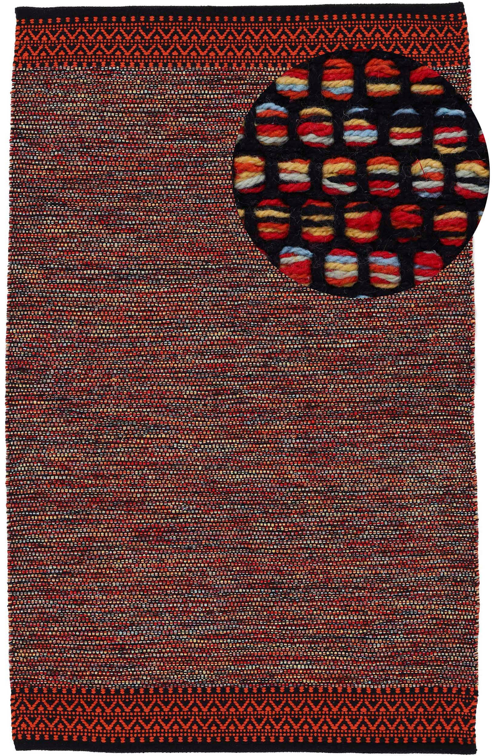 carpetfine Teppich »Kelim Mia«, rechteckig, 6 mm Höhe, Baumwolle Wendeteppich, Wohnzimmer carpetfine Teppich »Kelim Mia«, rechteckig, 6 mm Höhe, Baumwolle Wendeteppich, Wohnzimmer von carpetfine