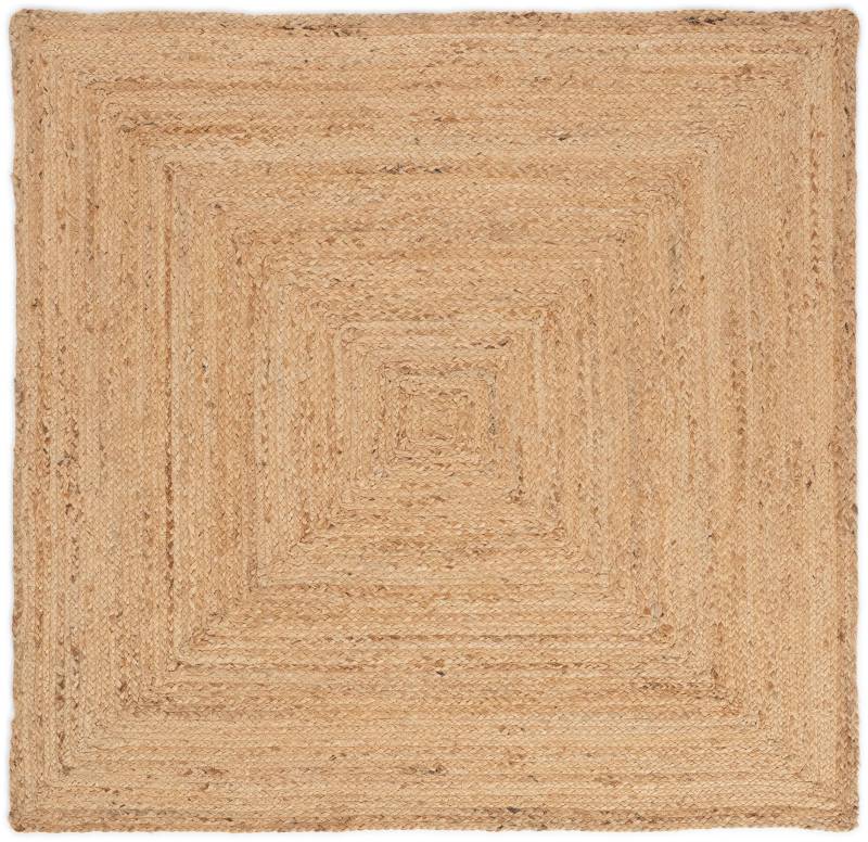 carpetfine Teppich »Nele Juteteppich Naturfaser«, rechteckig, 6 mm Höhe, geflochtener Wendeteppich aus 100% Jute, quadratisch und als Läufer von carpetfine