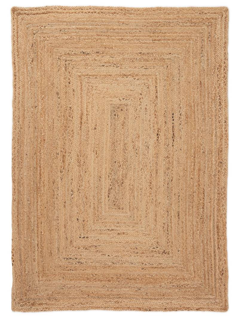 carpetfine Teppich »Nele Juteteppich Naturfaser«, rechteckig, 6 mm Höhe, geflochtener Wendeteppich aus 100% Jute, quadratisch und als Läufer von carpetfine