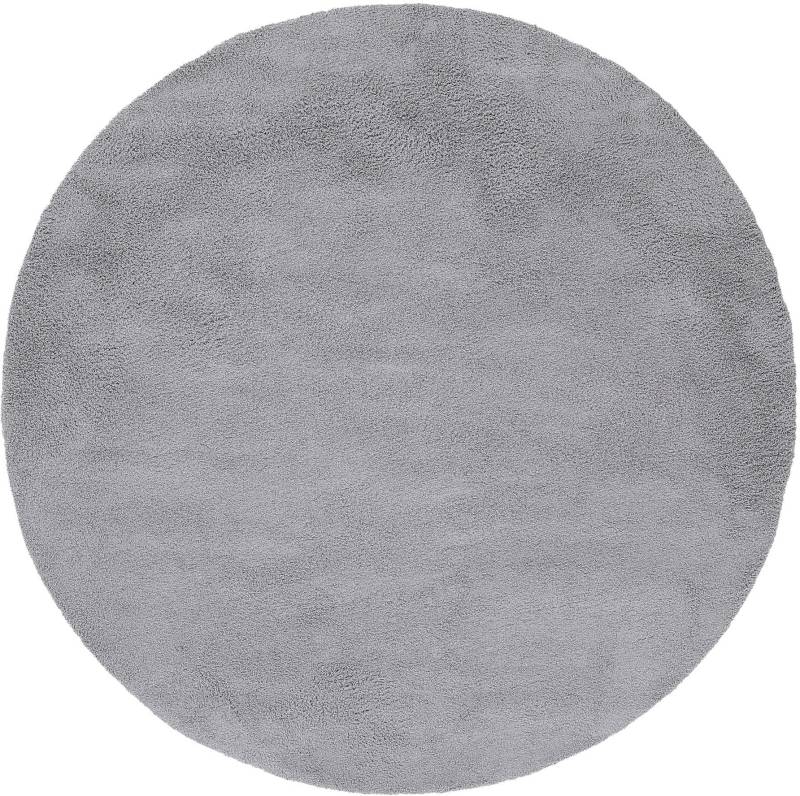 carpetfine Teppich »Silky«, rund, 20 mm Höhe, Shaggy, Langflor, uni, besonders weich, handarbeit von carpetfine