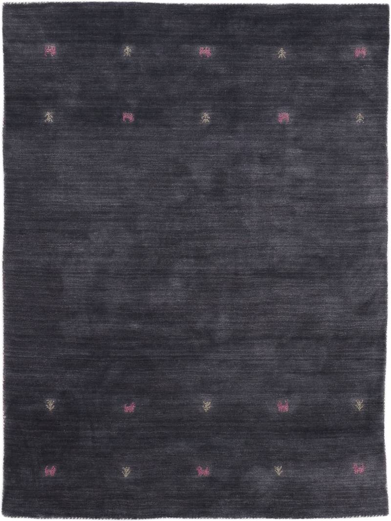 carpetfine Wollteppich »Gabbeh Uni, auch als Läufer erhältlich«, rechteckig, 15 mm Höhe, reine Wolle, handgewebt, Gabbeh Loom Tiermotiv, grosse Farbauswahl von carpetfine