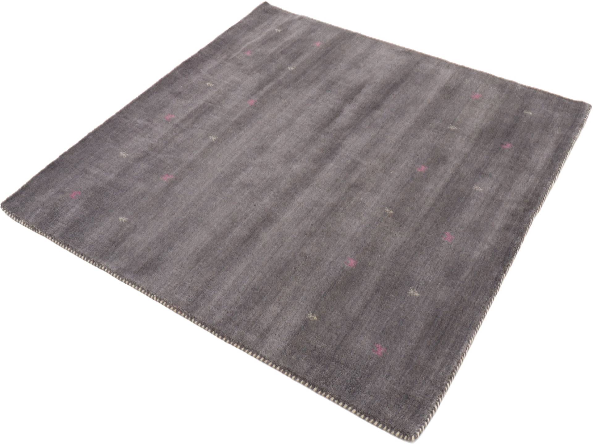 carpetfine Wollteppich »Gabbeh-Uni«, quadratisch von carpetfine