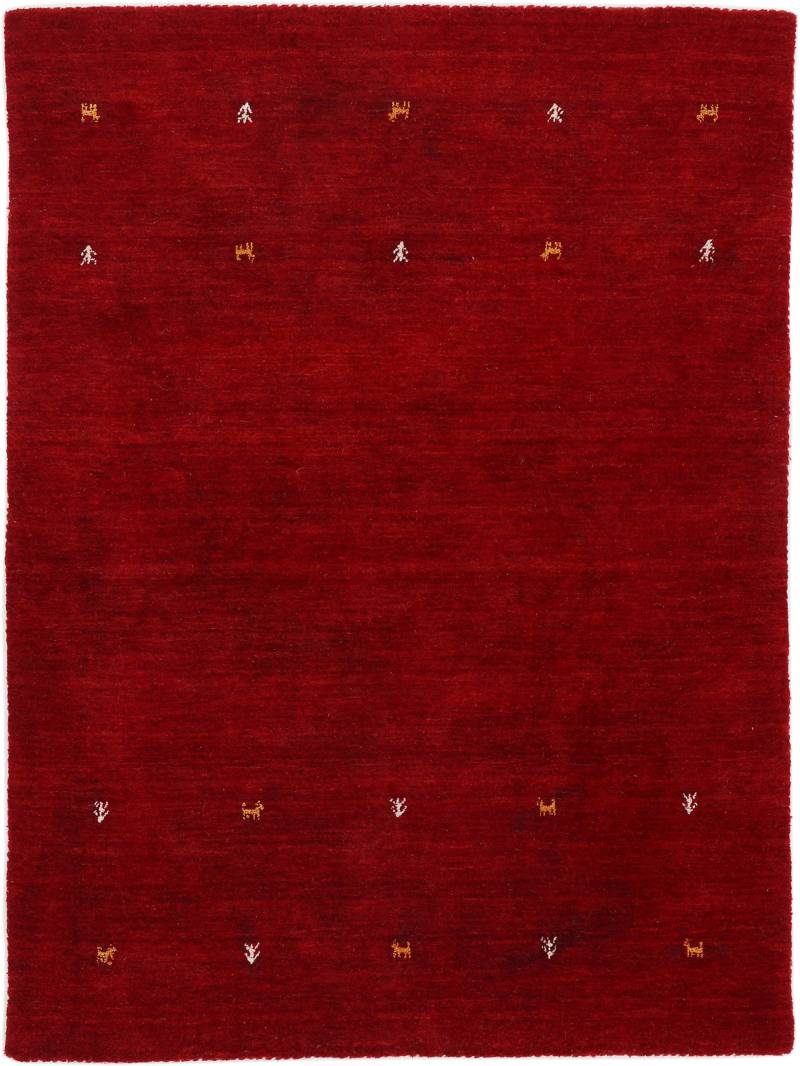 carpetfine Wollteppich »Gabbeh Uni, auch als Läufer erhältlich«, rechteckig, 15 mm Höhe, reine Wolle, handgewebt, Gabbeh Loom Tiermotiv, grosse Farbauswahl von carpetfine