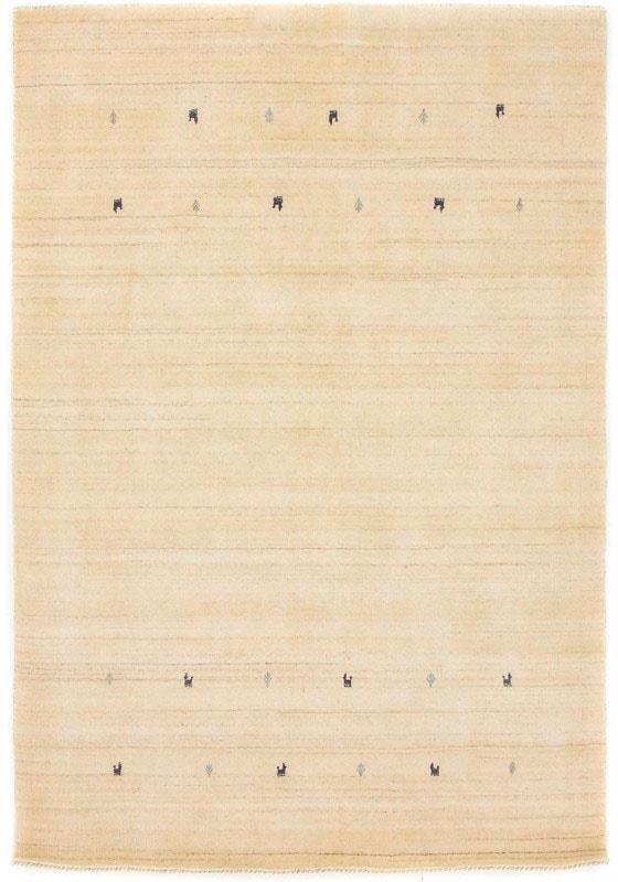 carpetfine Wollteppich »Gabbeh Uni, auch als Läufer erhältlich«, rechteckig, 15 mm Höhe, reine Wolle, handgewebt, Gabbeh Loom Tiermotiv, grosse Farbauswahl von carpetfine