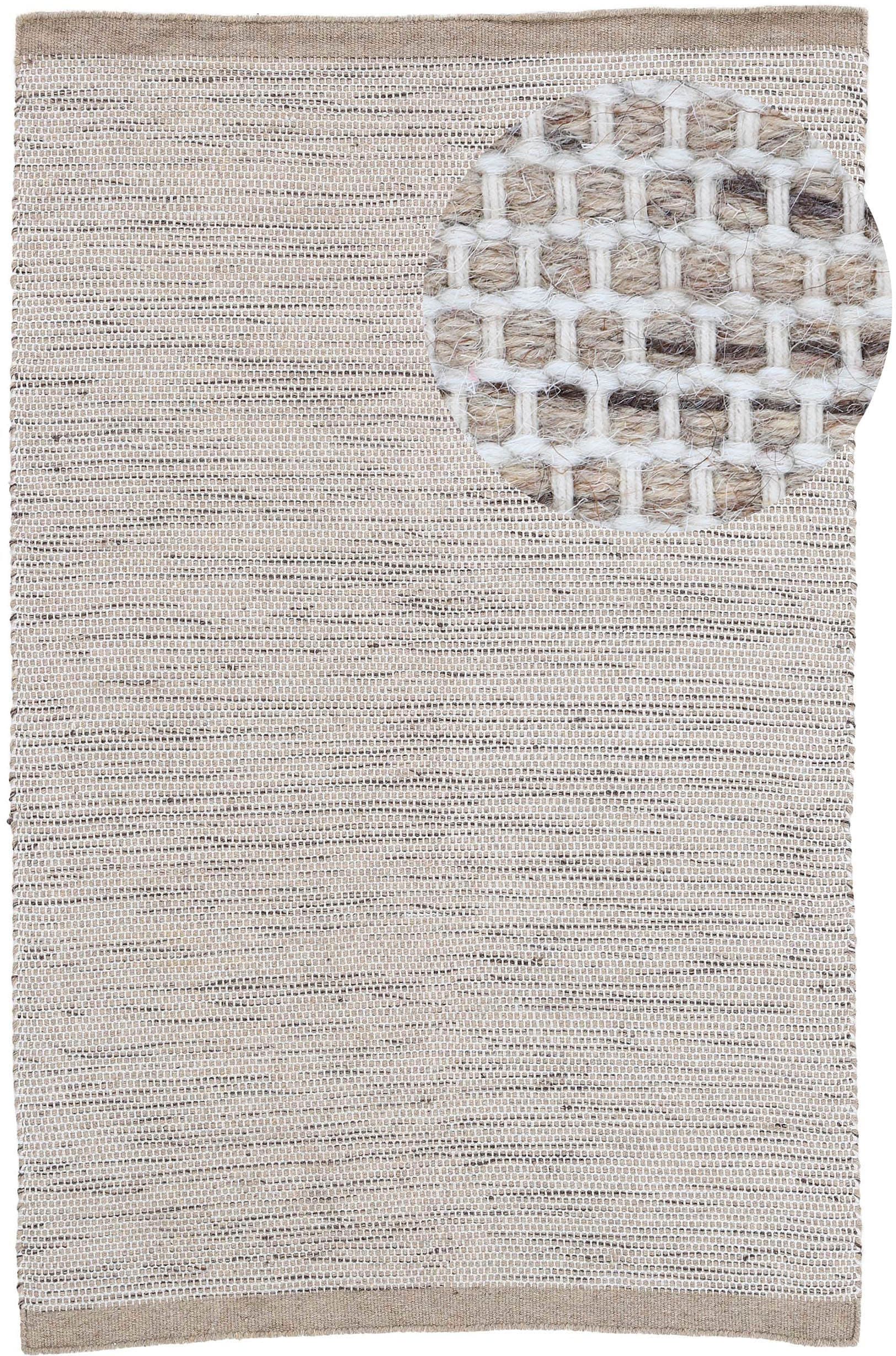 carpetfine Wollteppich »Mona«, rechteckig von carpetfine