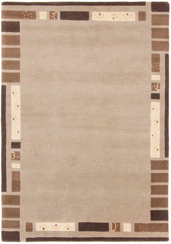 carpetfine Wollteppich »Nepal Jaipur«, rechteckig, 20 mm Höhe, reine Wolle, handgeknüpft, Wohnzimmer von carpetfine