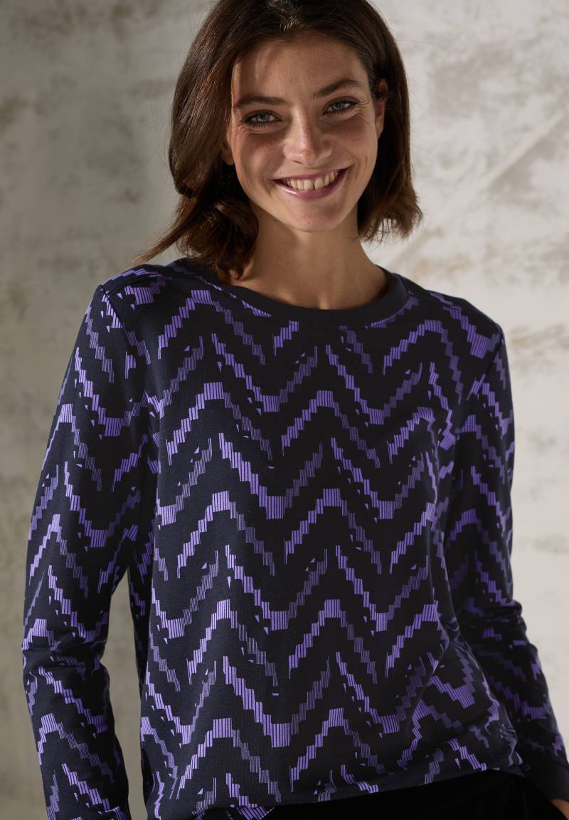 Cecil Langarmshirt, mit grafischem Muster von cecil
