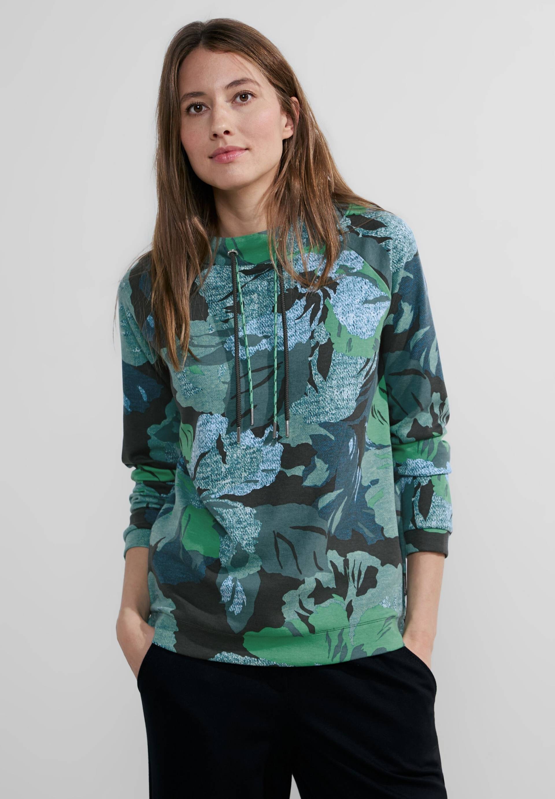 Cecil Langarmshirt »Big Flower Funnelneck« von cecil