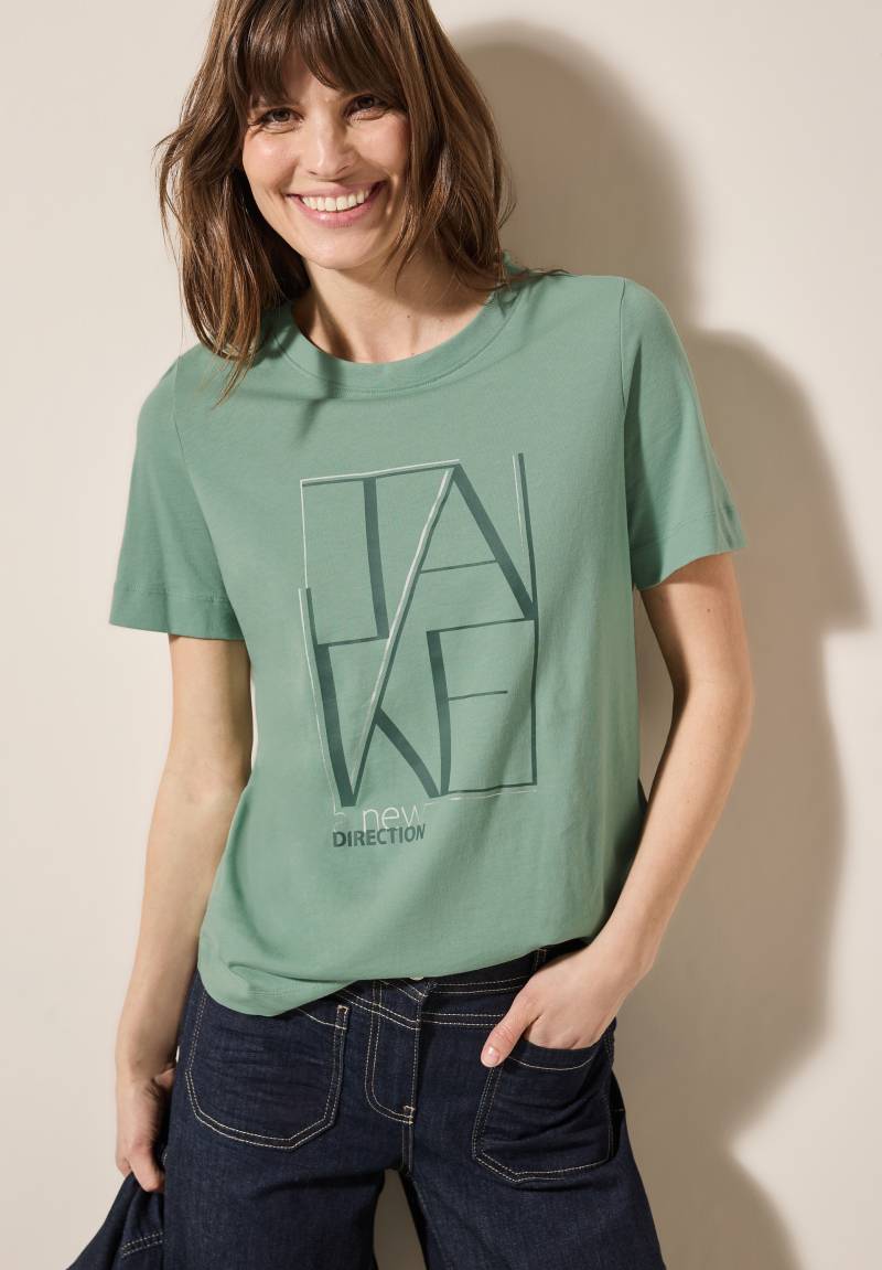 Cecil Print-Shirt, mit Artwork von cecil