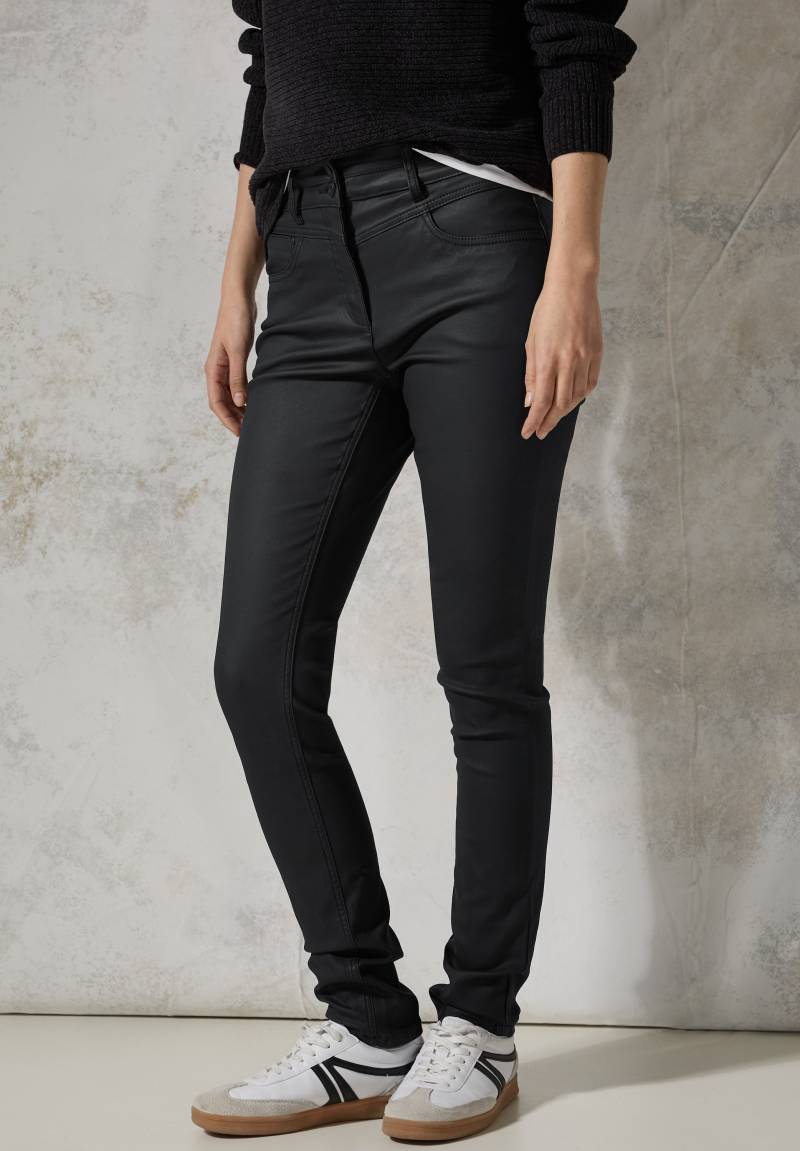 Cecil Stoffhose »Style Vicky«, beschichtet, im 5-Pocket-Stil von cecil