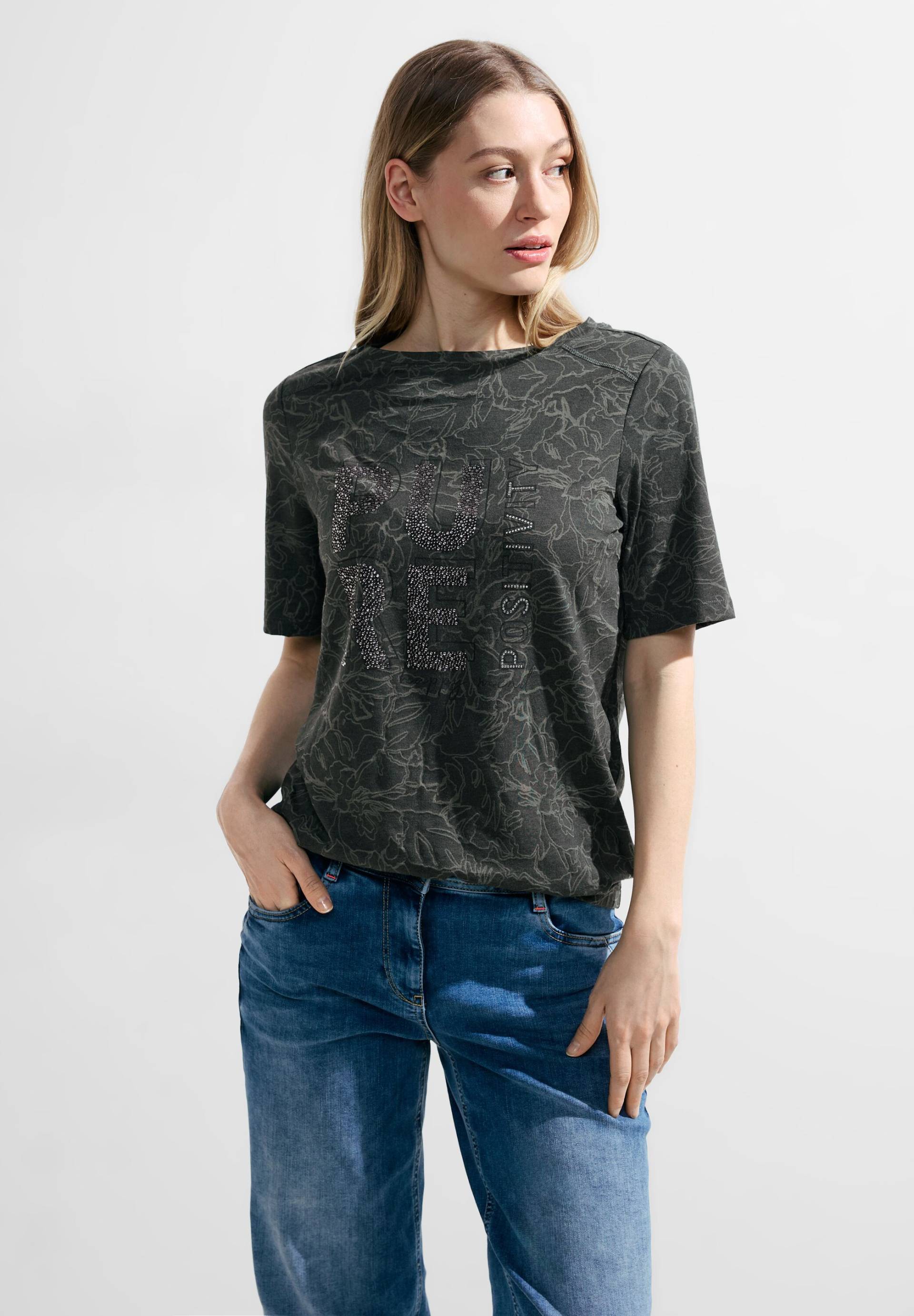 Cecil T-Shirt, mit Strass-Steinen von cecil