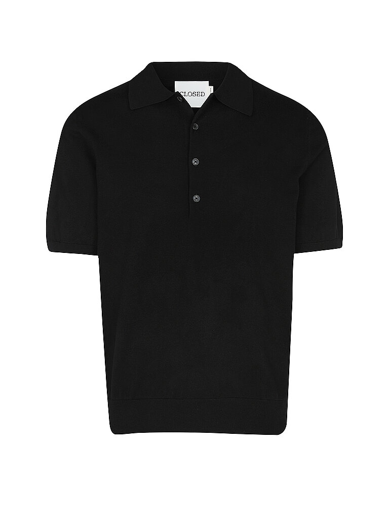 CLOSED Strickpoloshirt  schwarz | L von closed