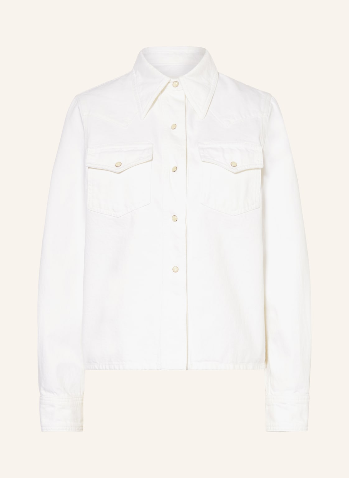 Closed Jeans-Overshirt weiss von closed