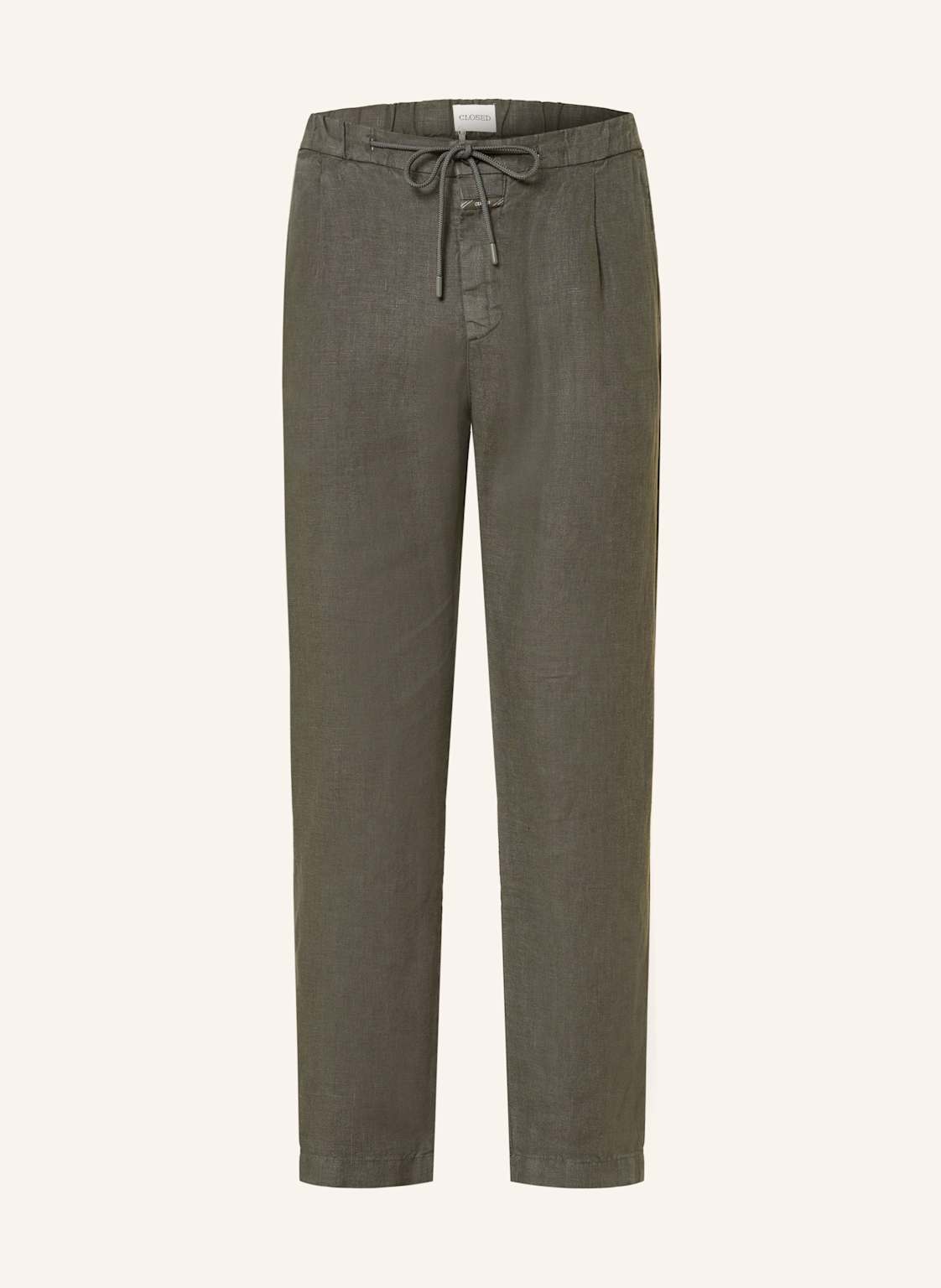 Closed Leinenhose Vigo Tapered Im Jogging-Stil Regular Fit grau von closed
