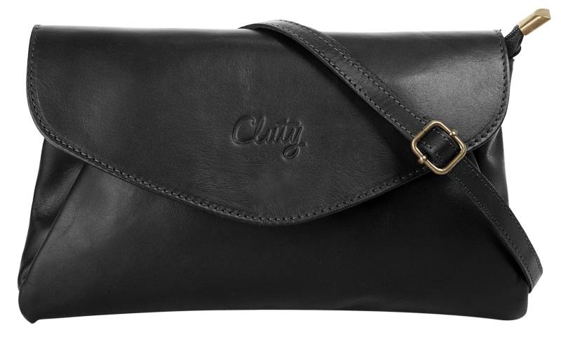 Cluty Abendtasche, echt Leder, Made in Italy von cluty