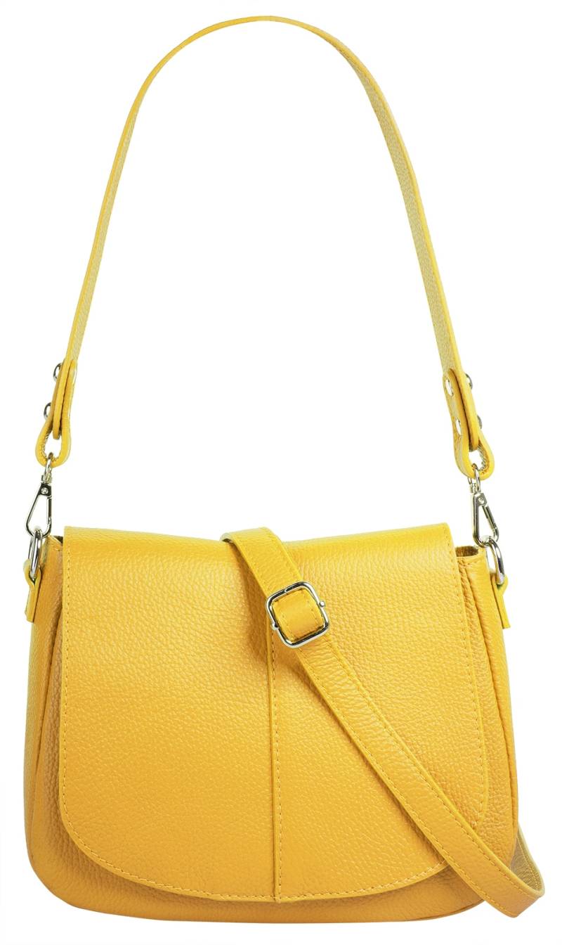 Cluty Umhängetasche, echt Leder, Made in Italy von cluty