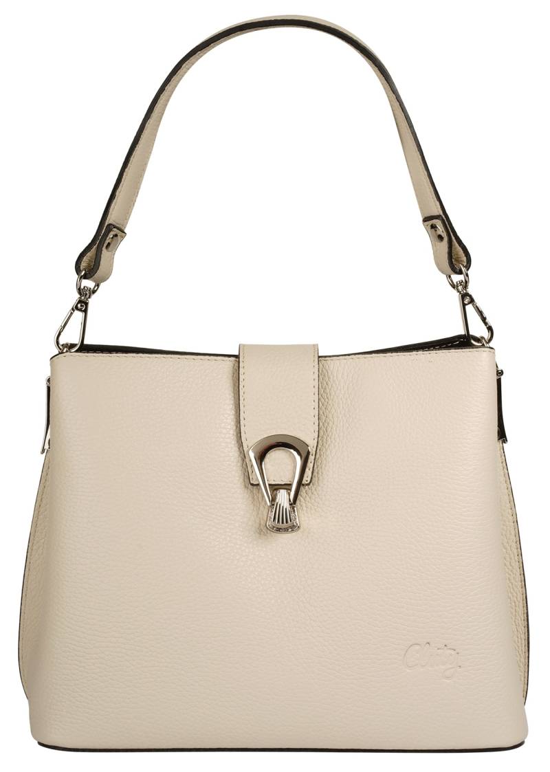 Cluty Umhängetasche, echt Leder, Made in Italy von cluty