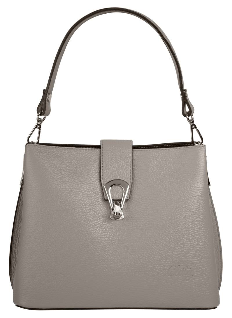 Cluty Umhängetasche, echt Leder, Made in Italy von cluty
