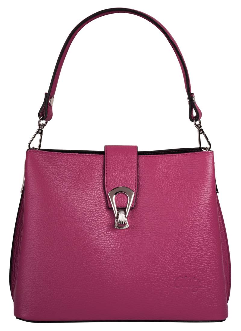Cluty Umhängetasche, echt Leder, Made in Italy von cluty