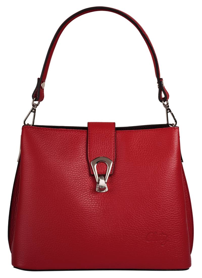 Cluty Umhängetasche, echt Leder, Made in Italy von cluty