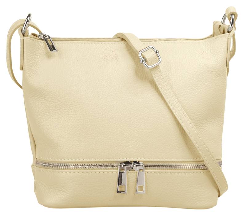 Cluty Umhängetasche, echt Leder, Made in Italy von cluty