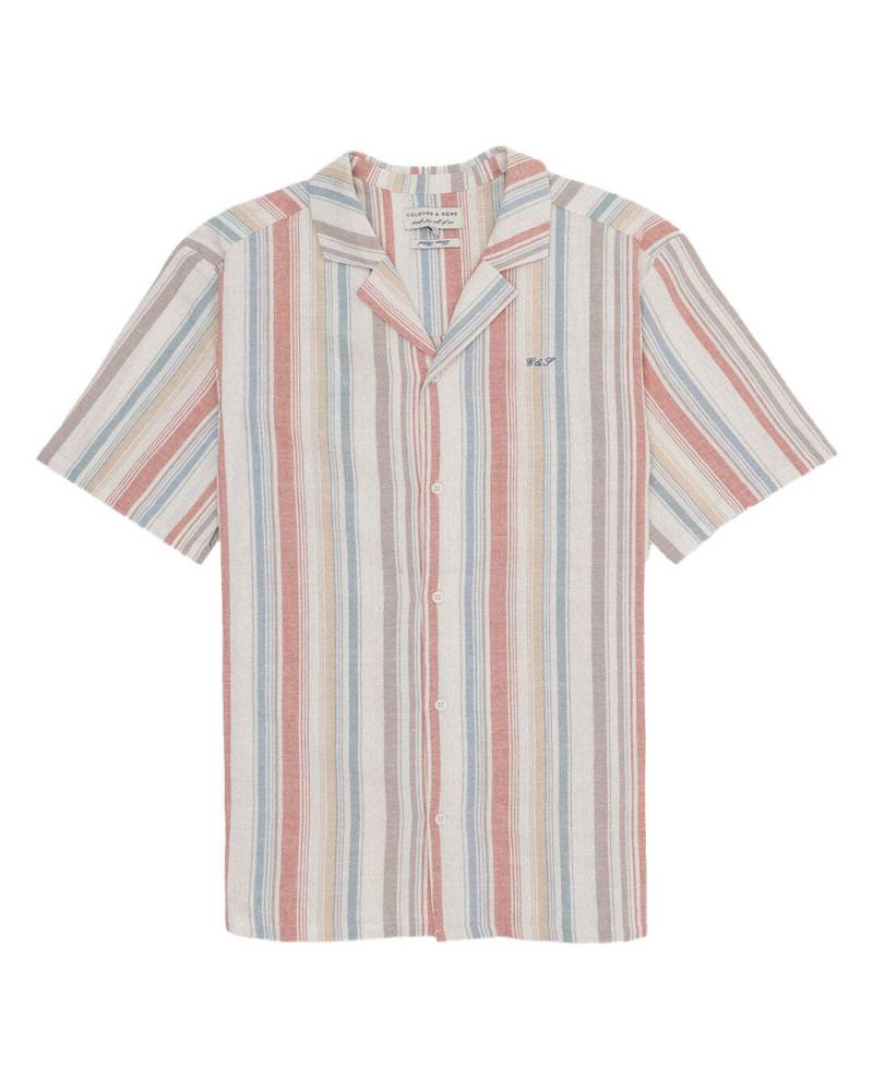 colours & sons Kurzarmhemd »Hemden Shirts Linen Blend« von colours & sons