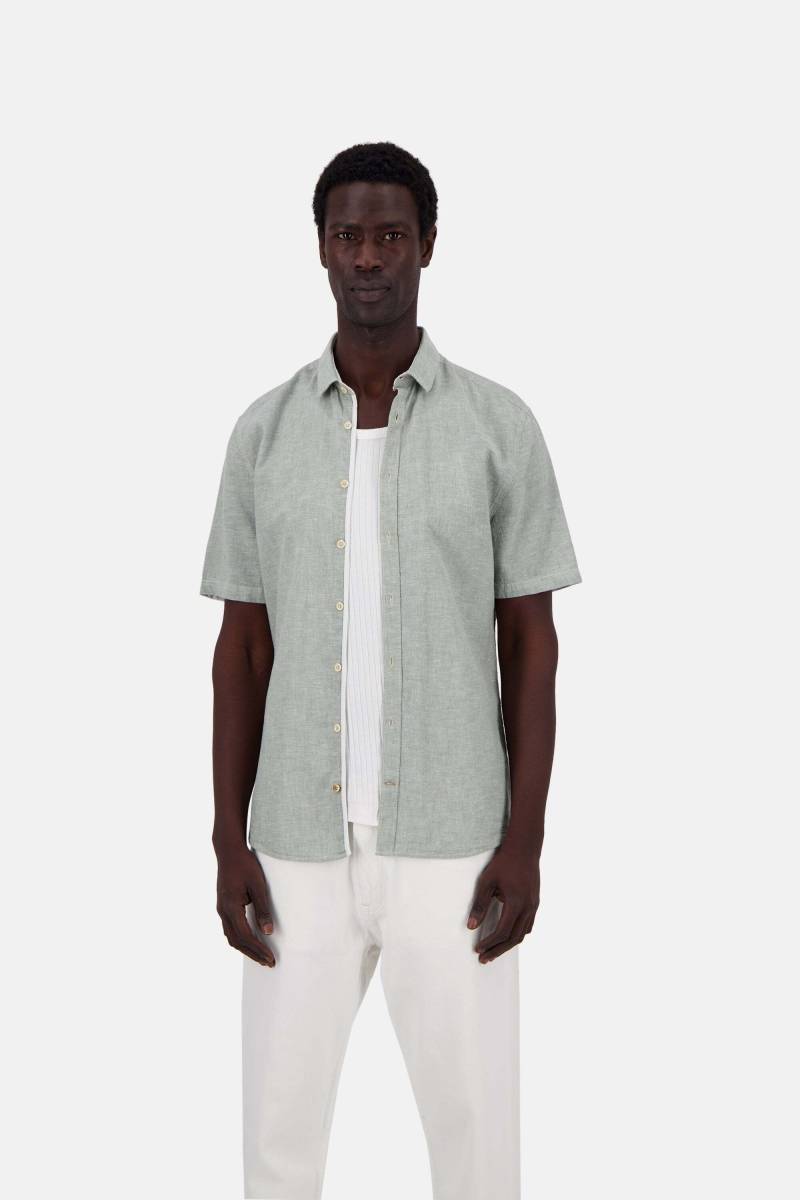 colours & sons Kurzarmhemd »colours & sons Kurzarmhemd Shirt-Linen Blend Kent« von colours & sons