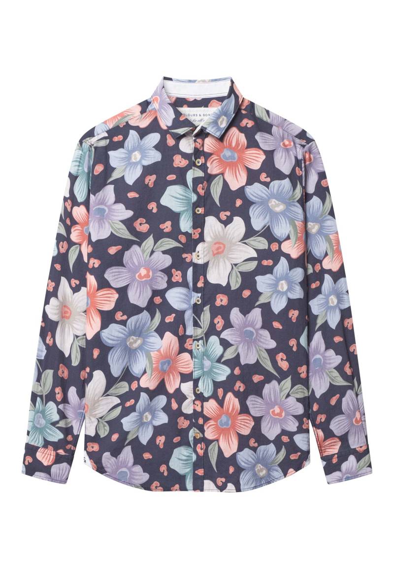 colours & sons Langarmhemd »colours & sons Langarmhemd Shirt-Printed« von colours & sons