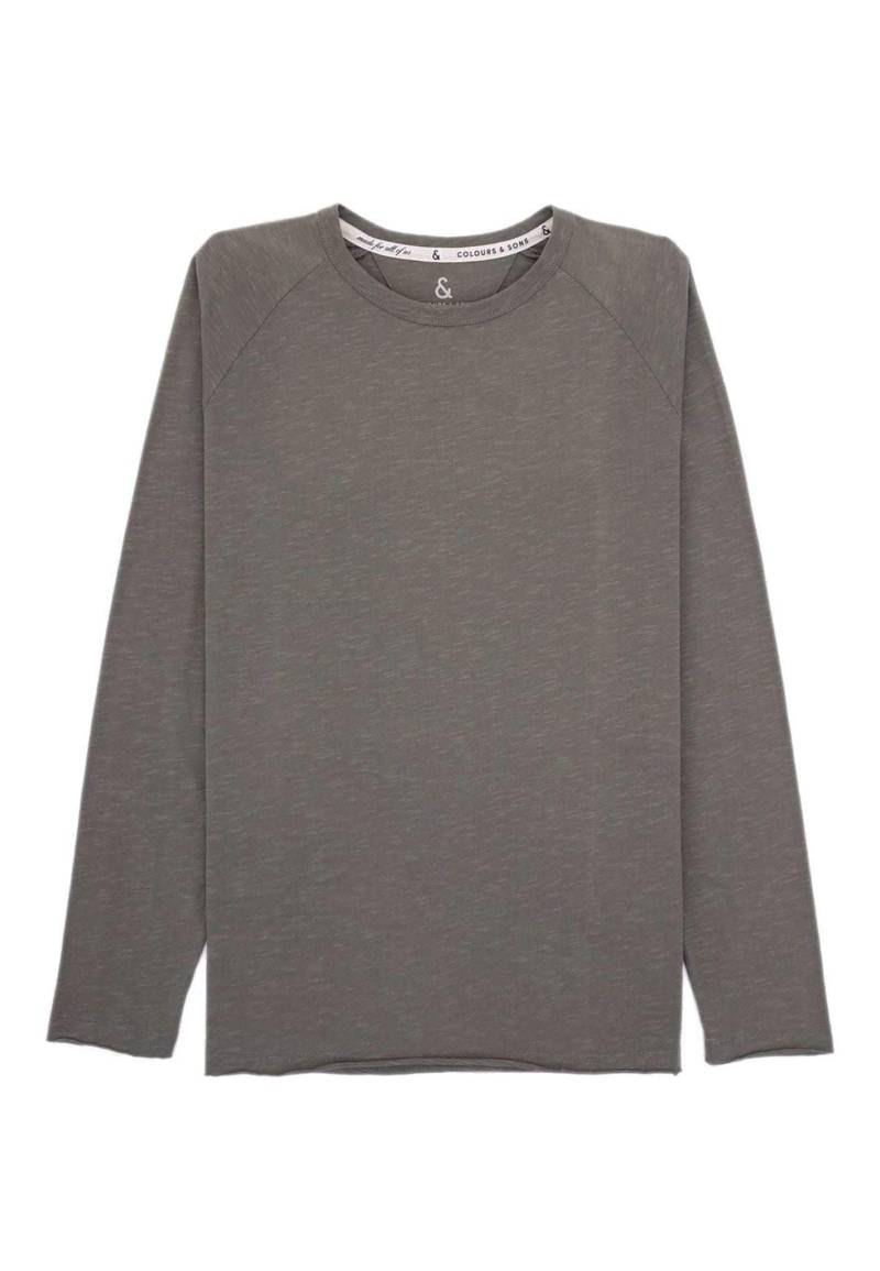 colours & sons Langarmshirt »colours & sons Langarmshirts Longsleeve - Slub« von colours & sons