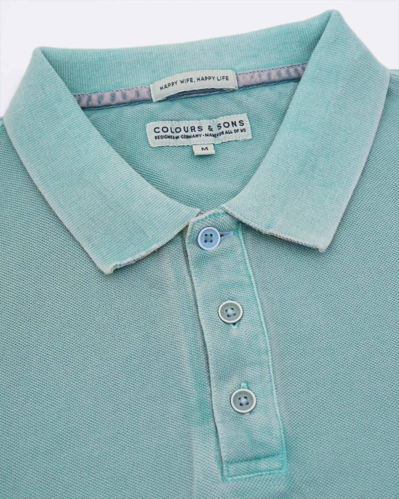 colours & sons Poloshirt »colours & sons Polos Polo Washed« von colours & sons
