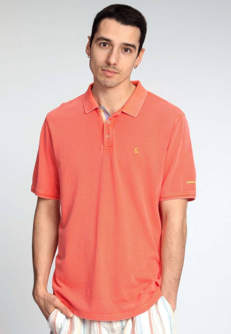colours & sons Poloshirt »colours & sons Polos Polo Washed« von colours & sons