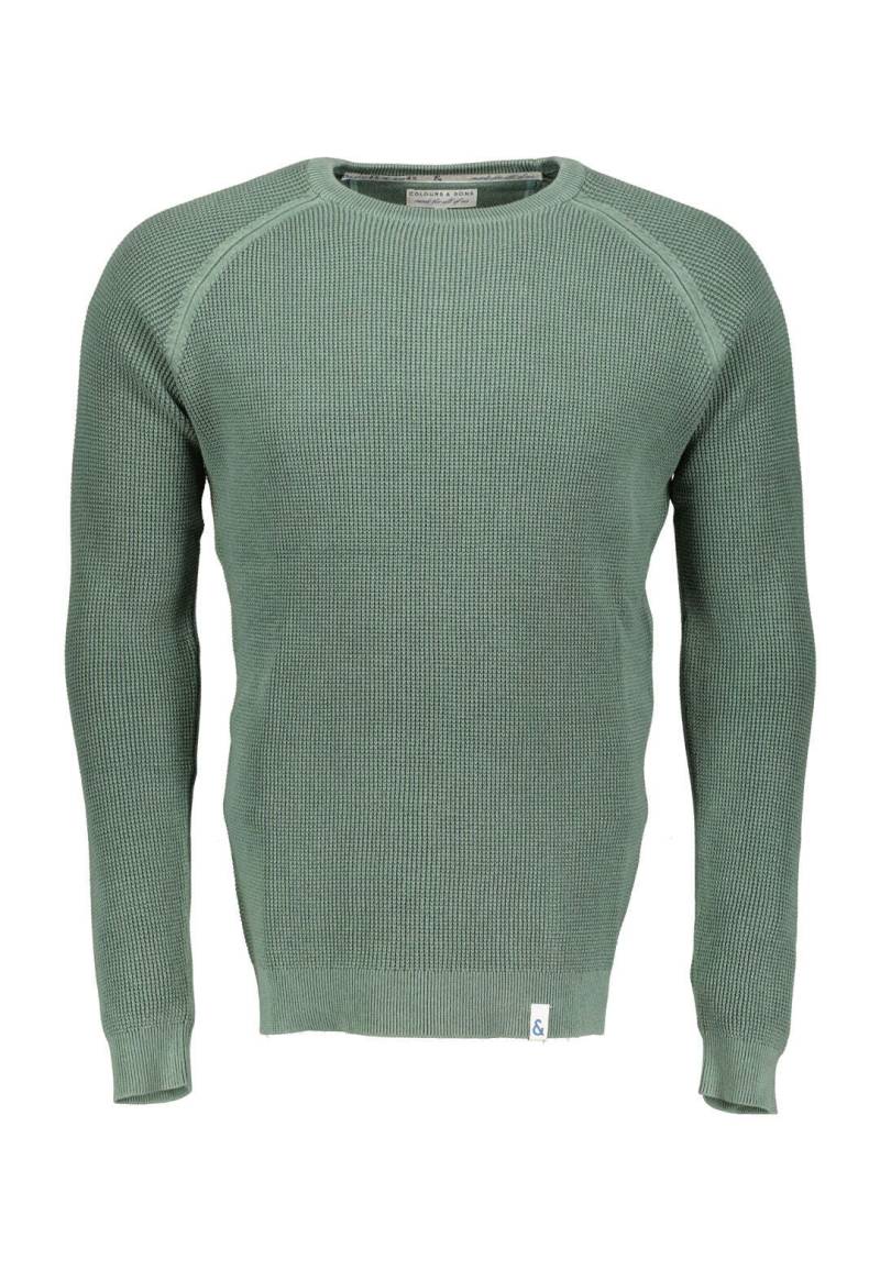 colours & sons Strickpullover »colours & sons Pullover Roundneck-Washed« von colours & sons