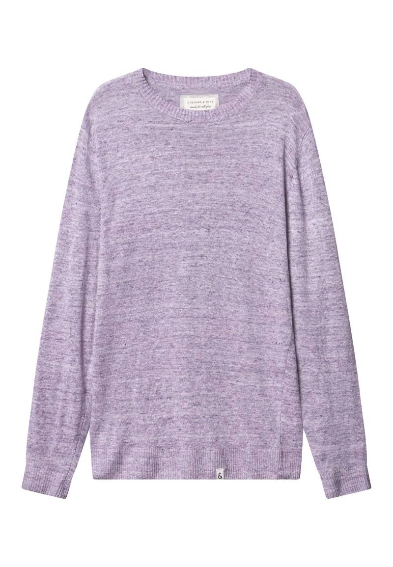 colours & sons Strickpullover »colours & sons Pullover Roundneck-Linen« von colours & sons