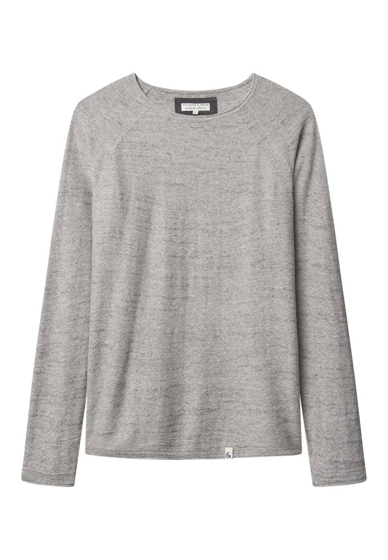 colours & sons Strickpullover »colours & sons Pullover Roundneck Slub« von colours & sons