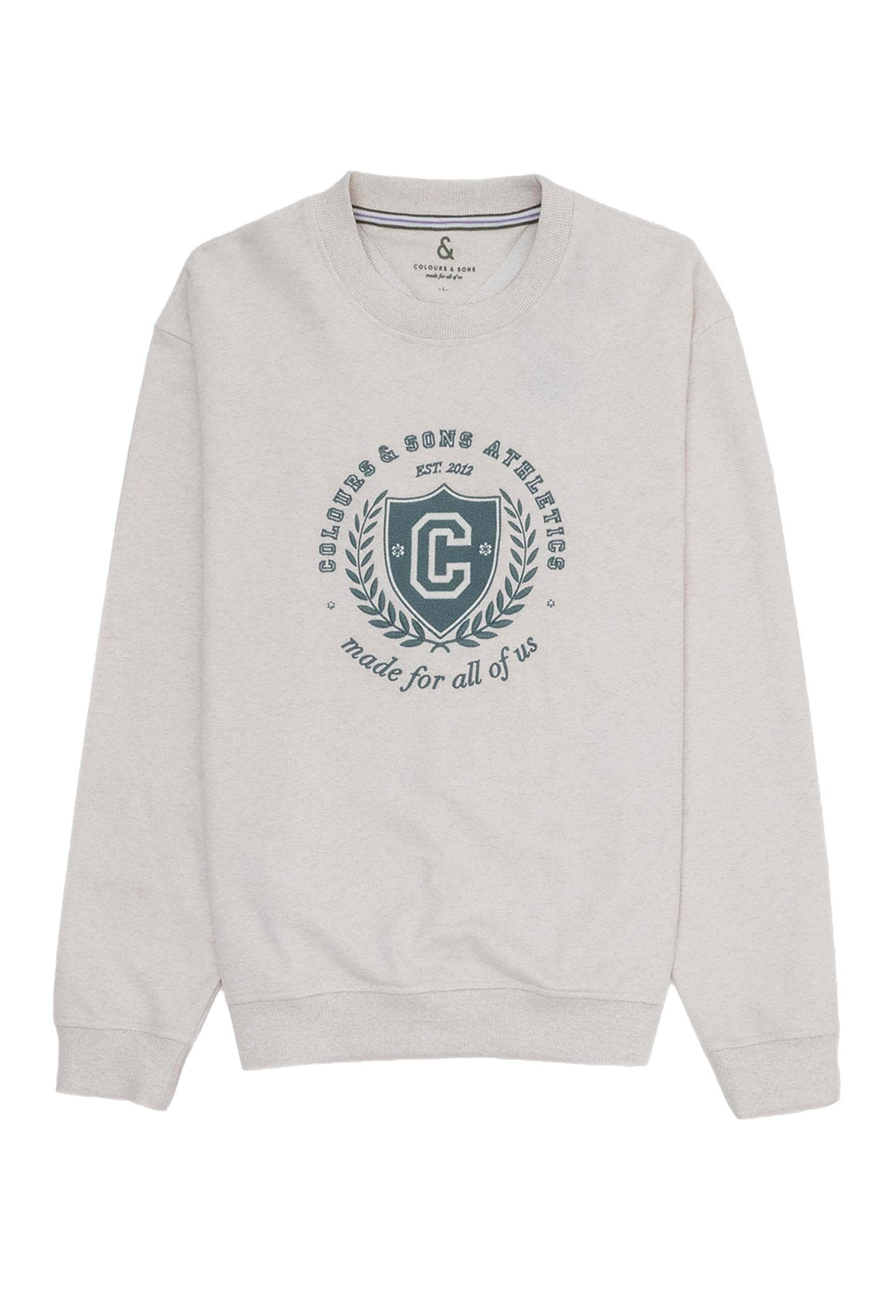 colours & sons Sweatshirt »Sweatshirt Crewneck Melange« von colours & sons