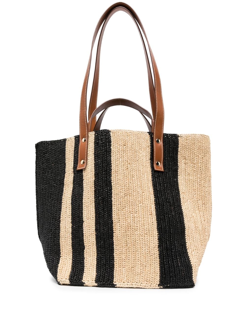 colville Little Sister raffia tote bag - Black von colville