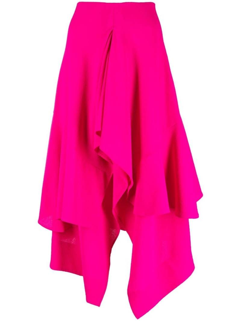colville asymmetric wool midi skirt - Pink von colville