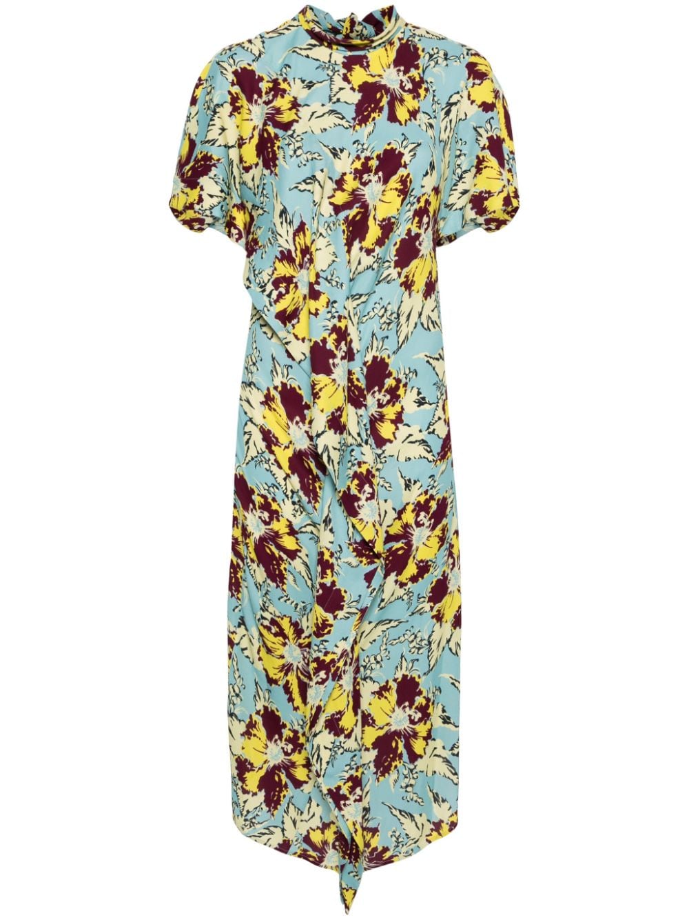 colville floral-print midi dress - Blue von colville