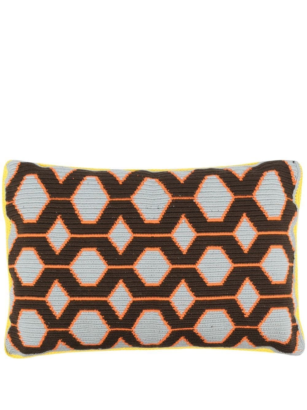 colville hexagon-pattern wool cushion - Blue von colville