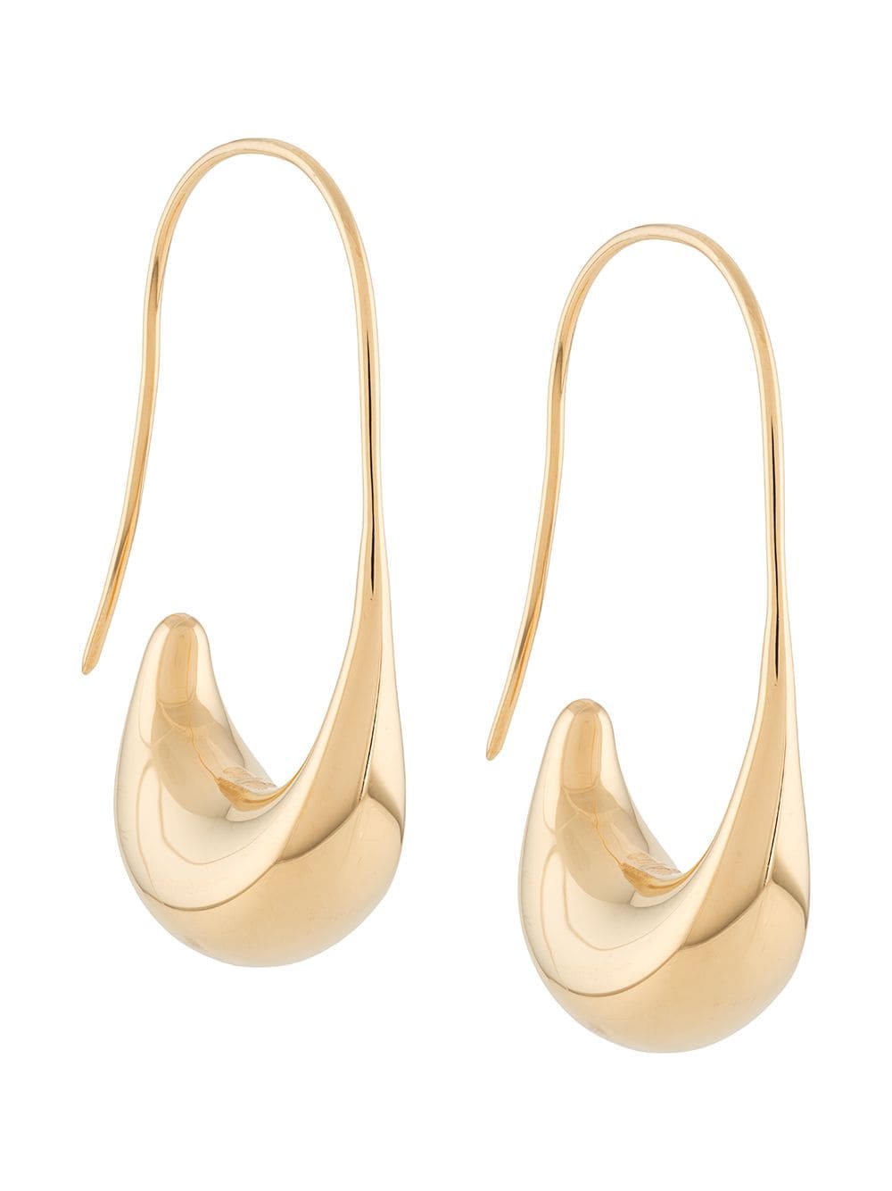 colville sculptural half-moon earrings - Gold von colville