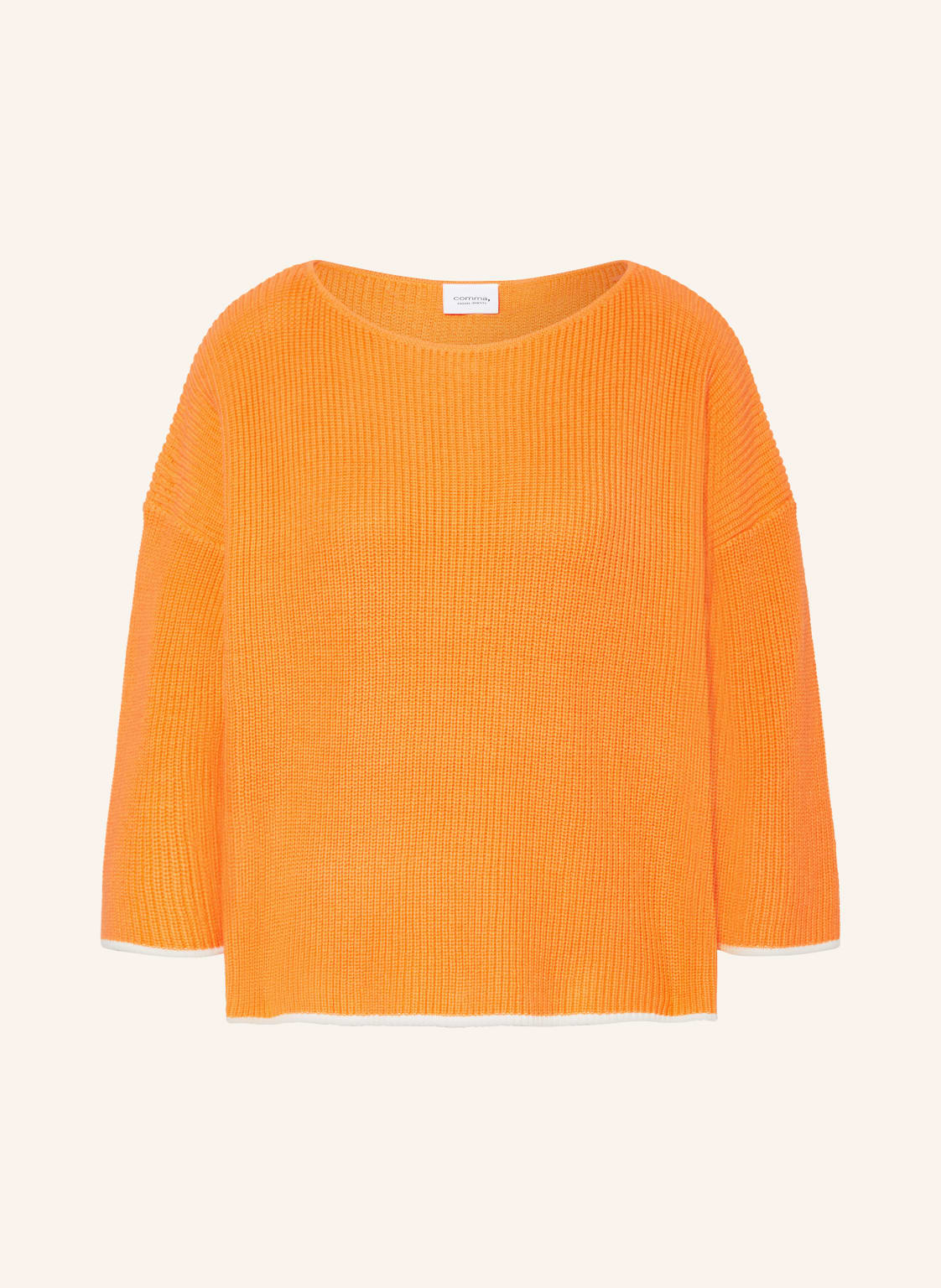 Comma Casual Identity Pullover Mit 3/4-Arm orange von comma casual identity