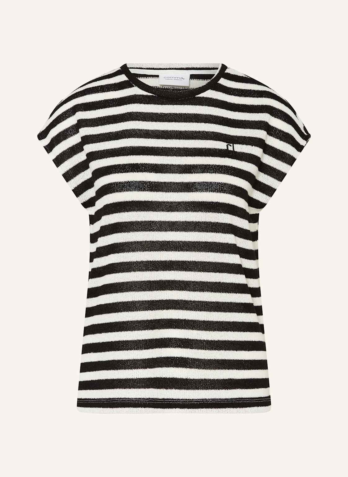 Comma Casual Identity Strickshirt schwarz von comma casual identity
