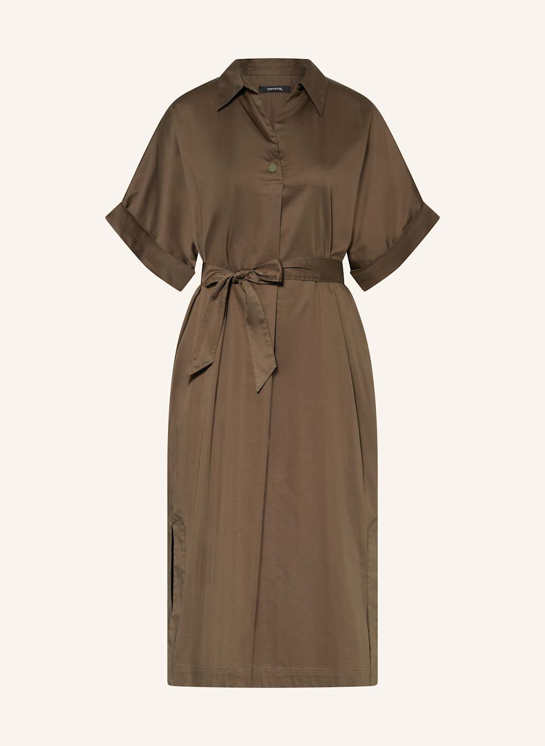 Comma Hemdblusenkleid braun Comma Hemdblusenkleid braun von comma