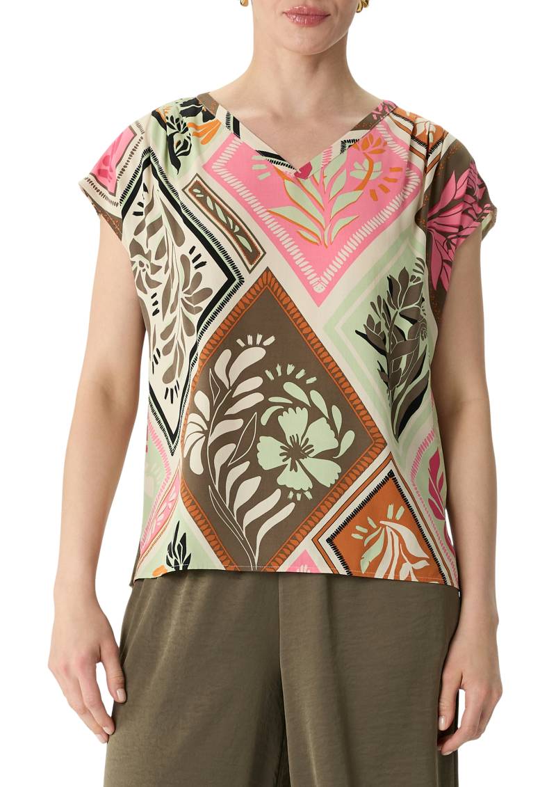 Comma Shirtbluse, mit All-Over Print von comma
