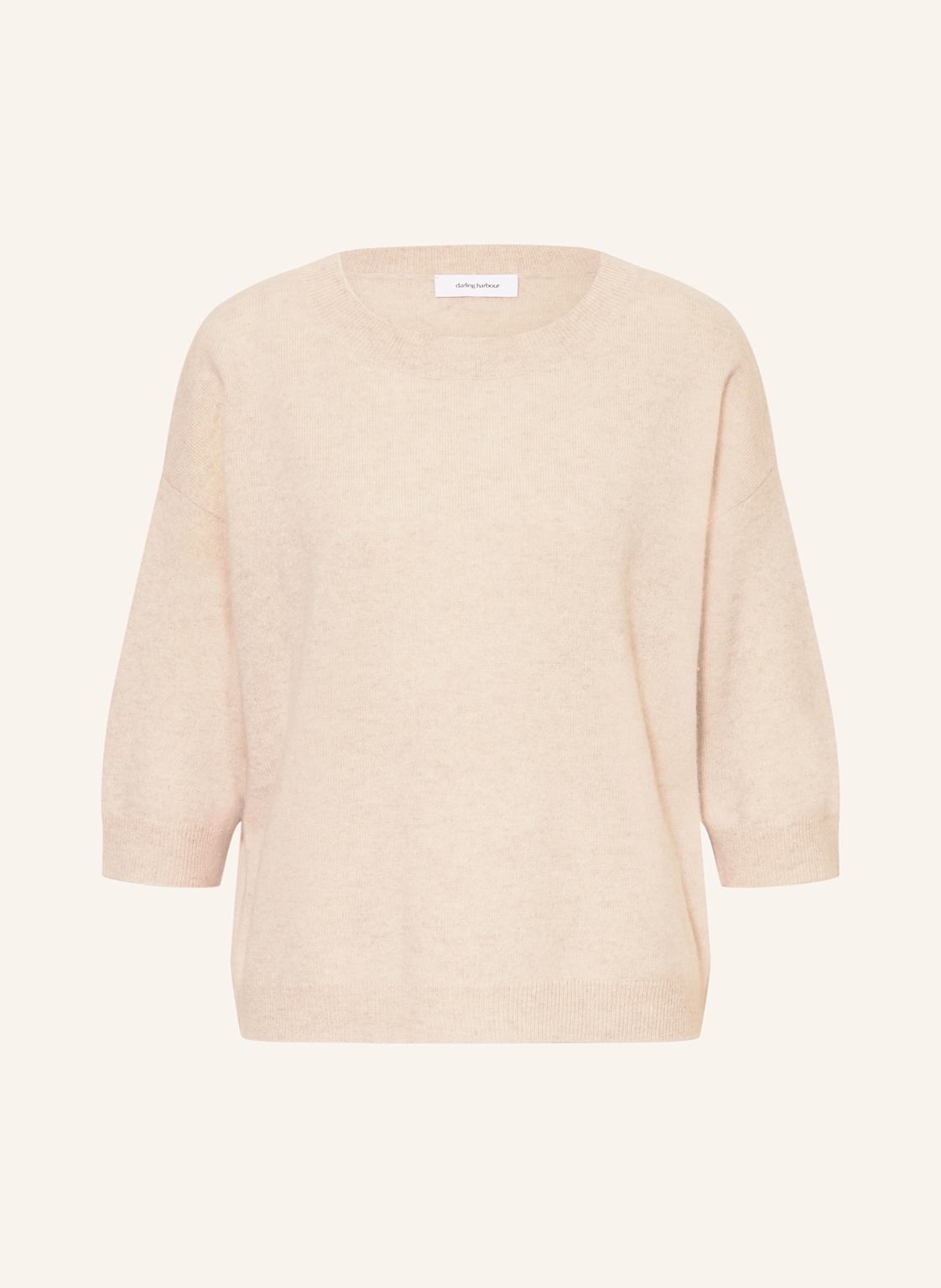 Darling Harbour Cashmere-Pullover Mit 3/4-Arm beige von darling harbour