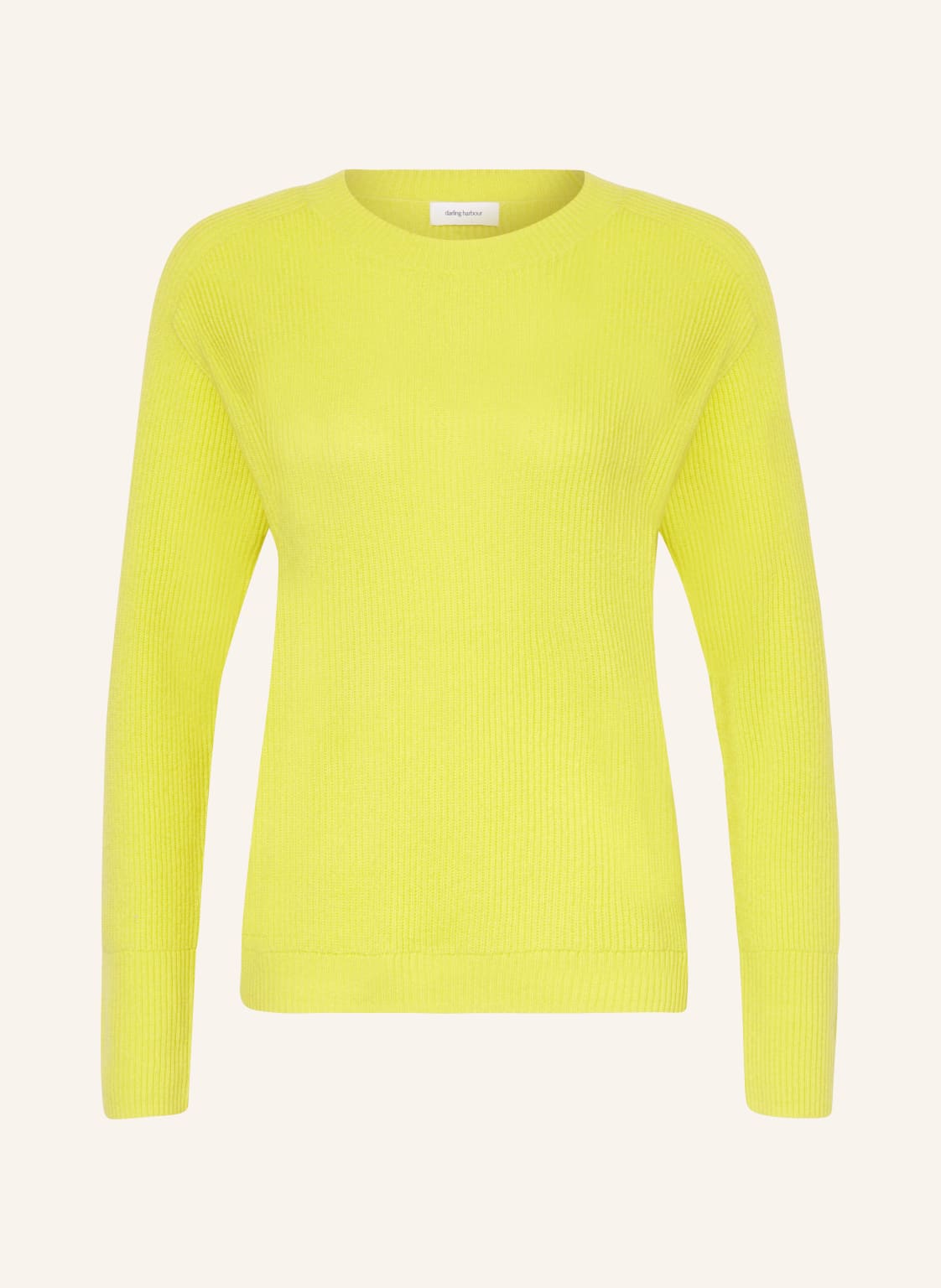 Darling Harbour Cashmere-Pullover gelb von darling harbour