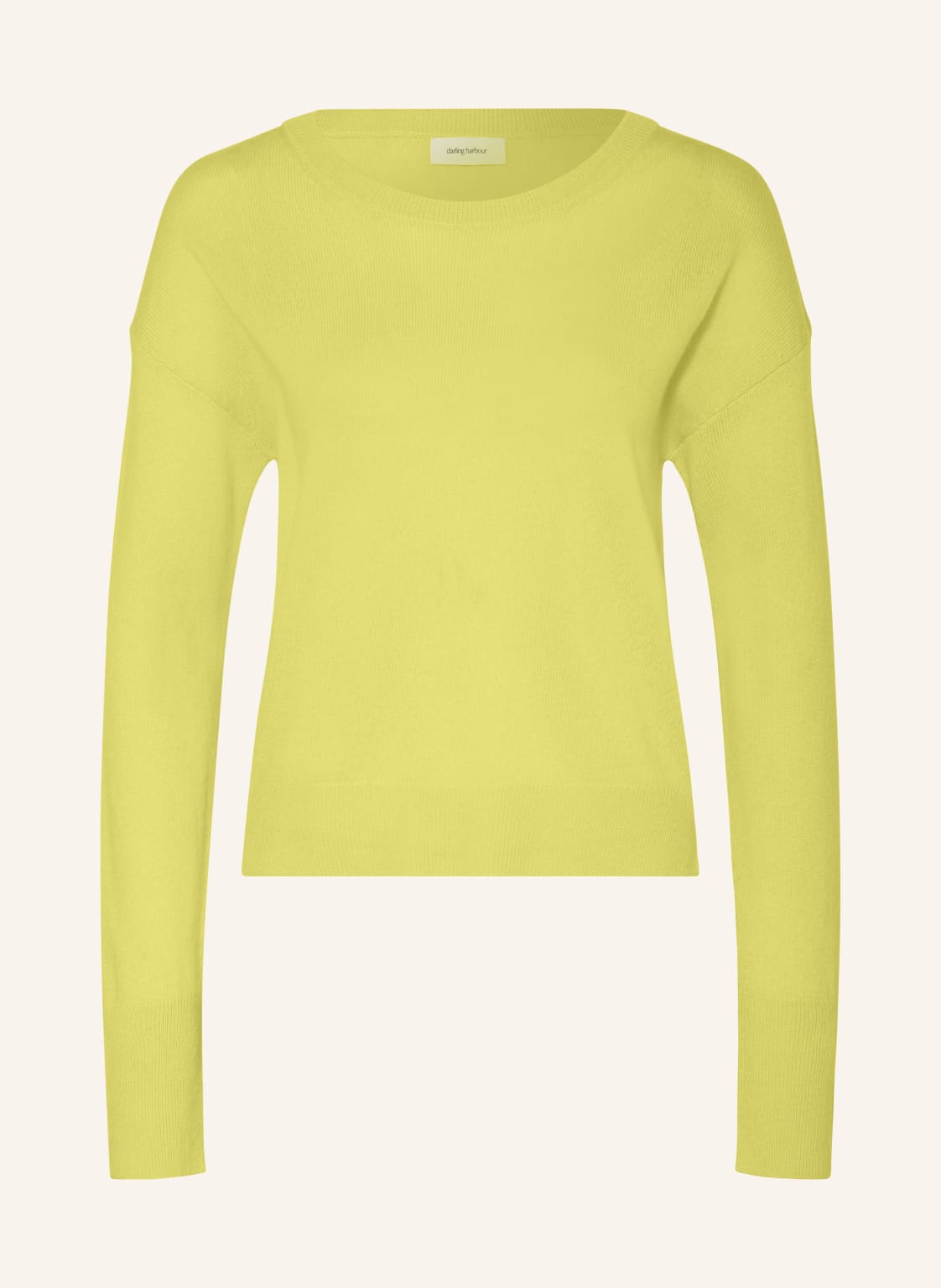 Darling Harbour Cashmere-Pullover gelb von darling harbour