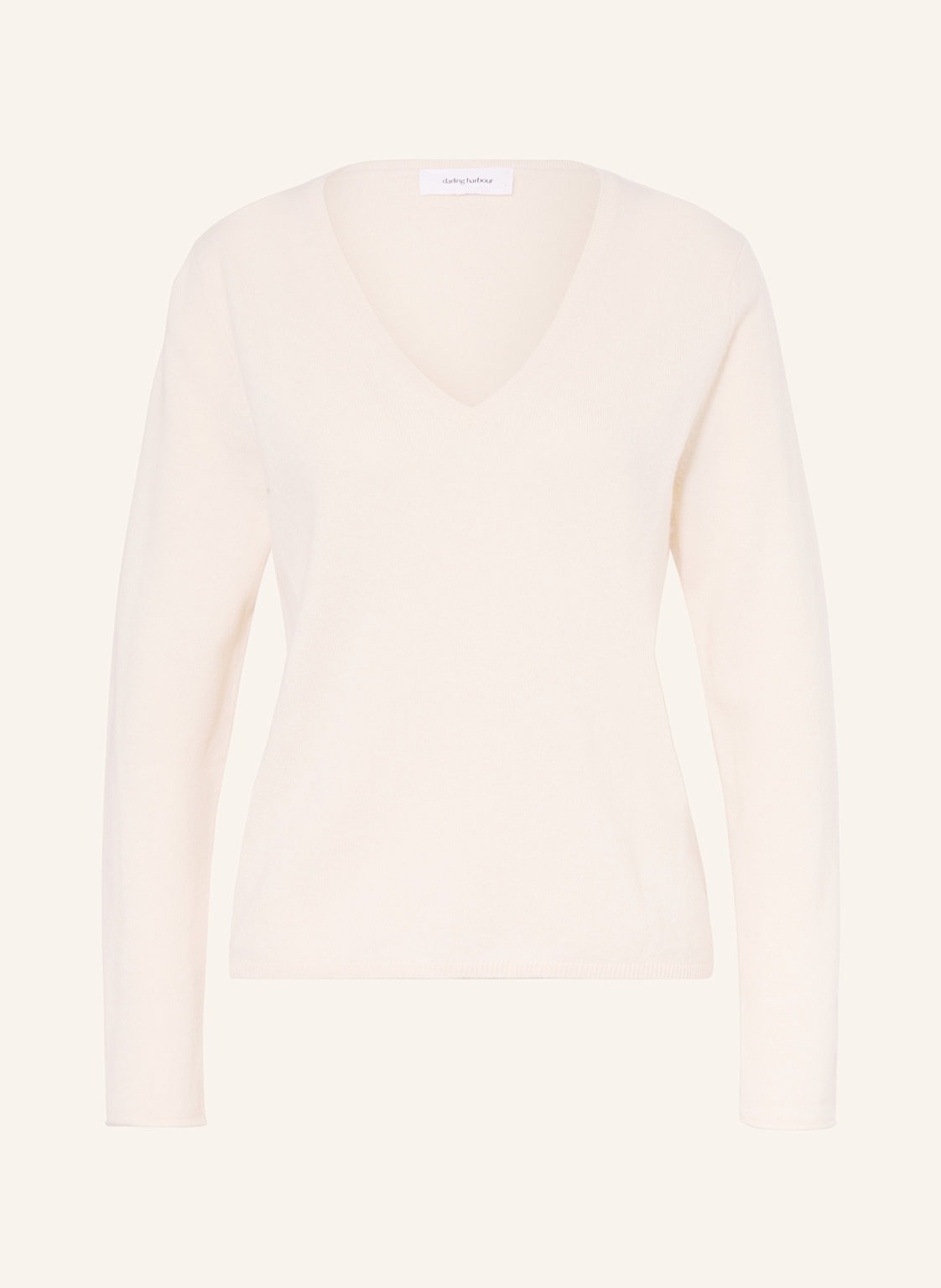 Darling Harbour Cashmere-Pullover weiss von darling harbour