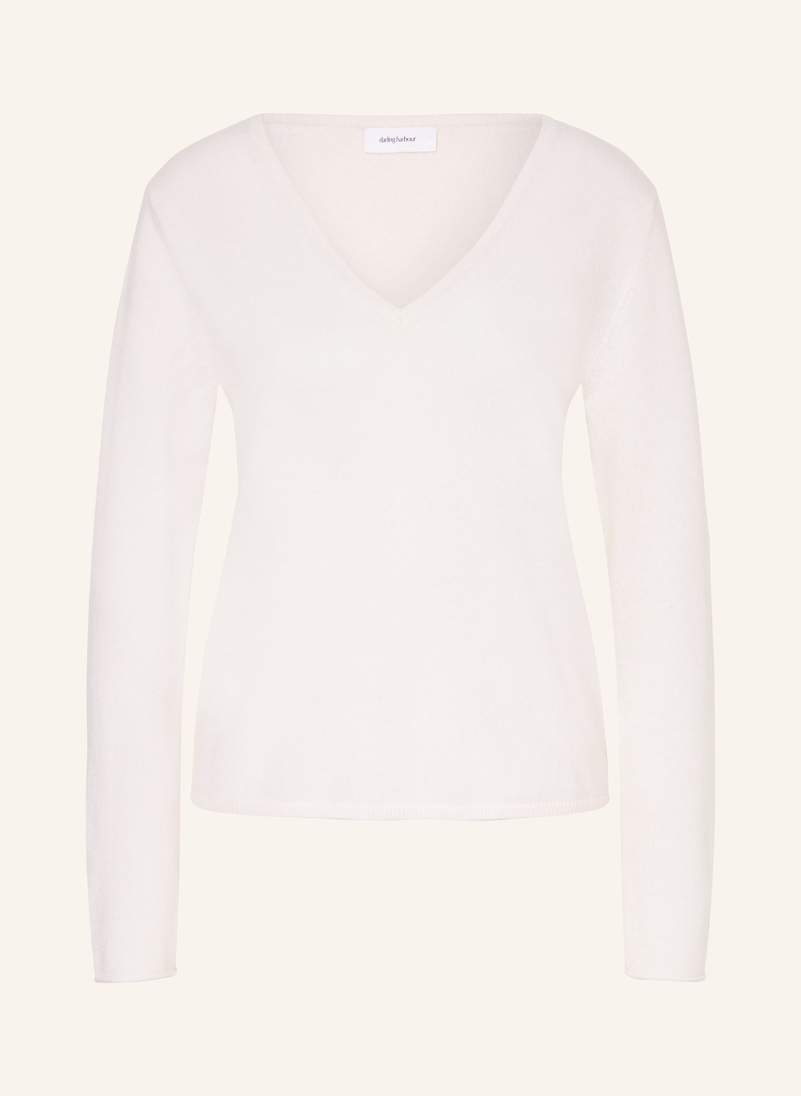 Darling Harbour Cashmere-Pullover weiss von darling harbour