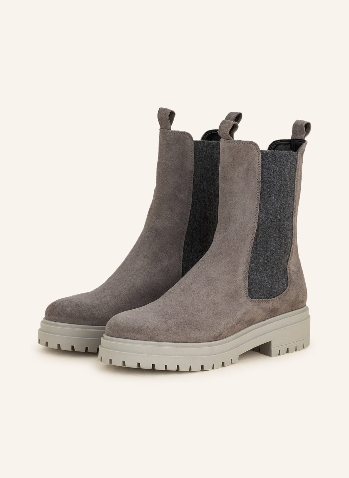 Darling Harbour Chelsea-Boots grau von darling harbour